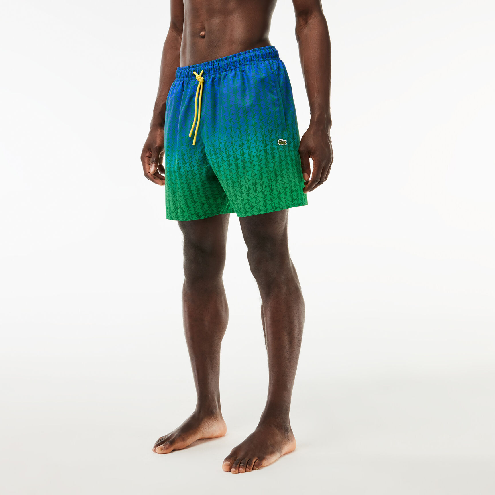 Ombr&eacute; Effect Monogram Swim Trunks