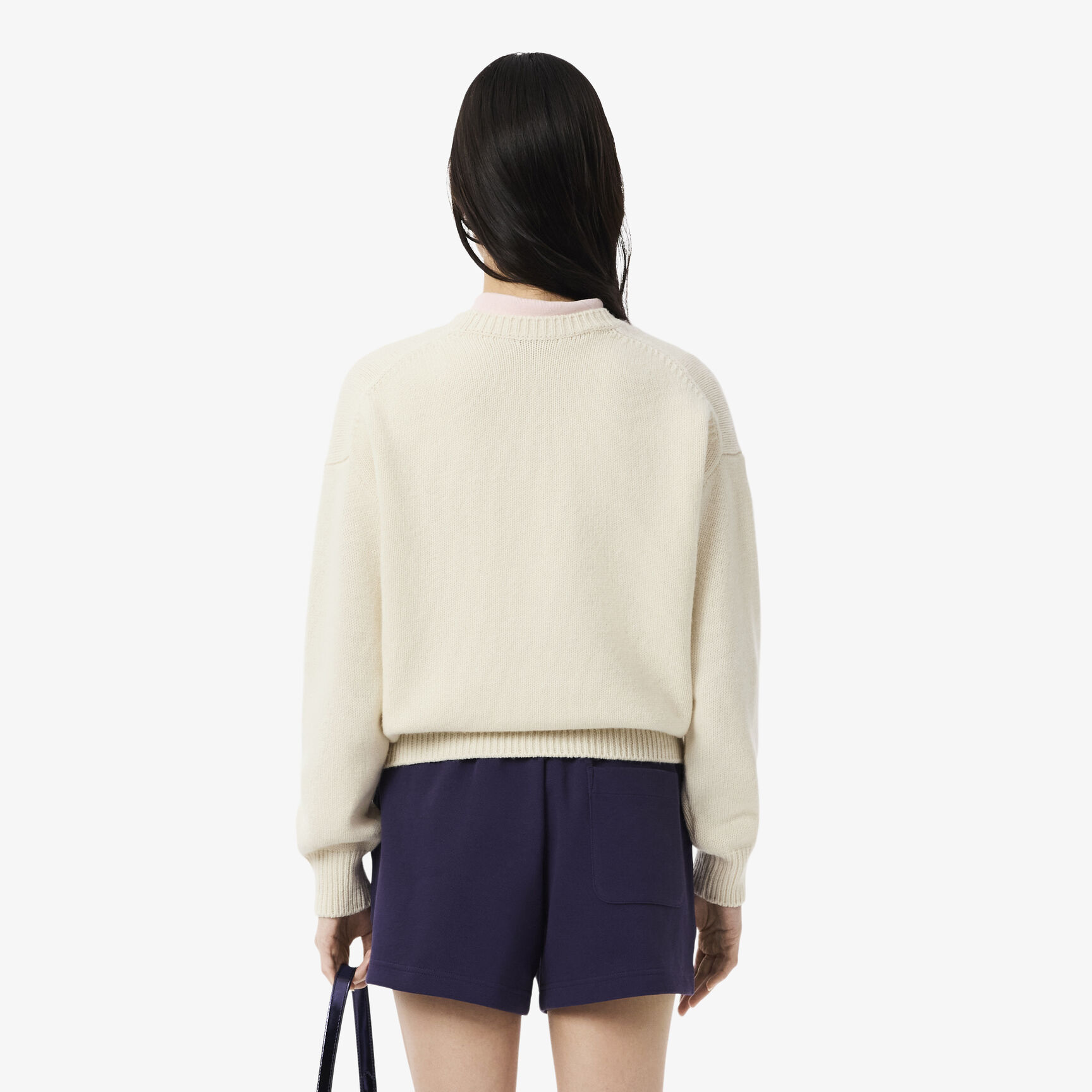 سترة صوفية إنتارسيا ممشطة بشعار الماركة