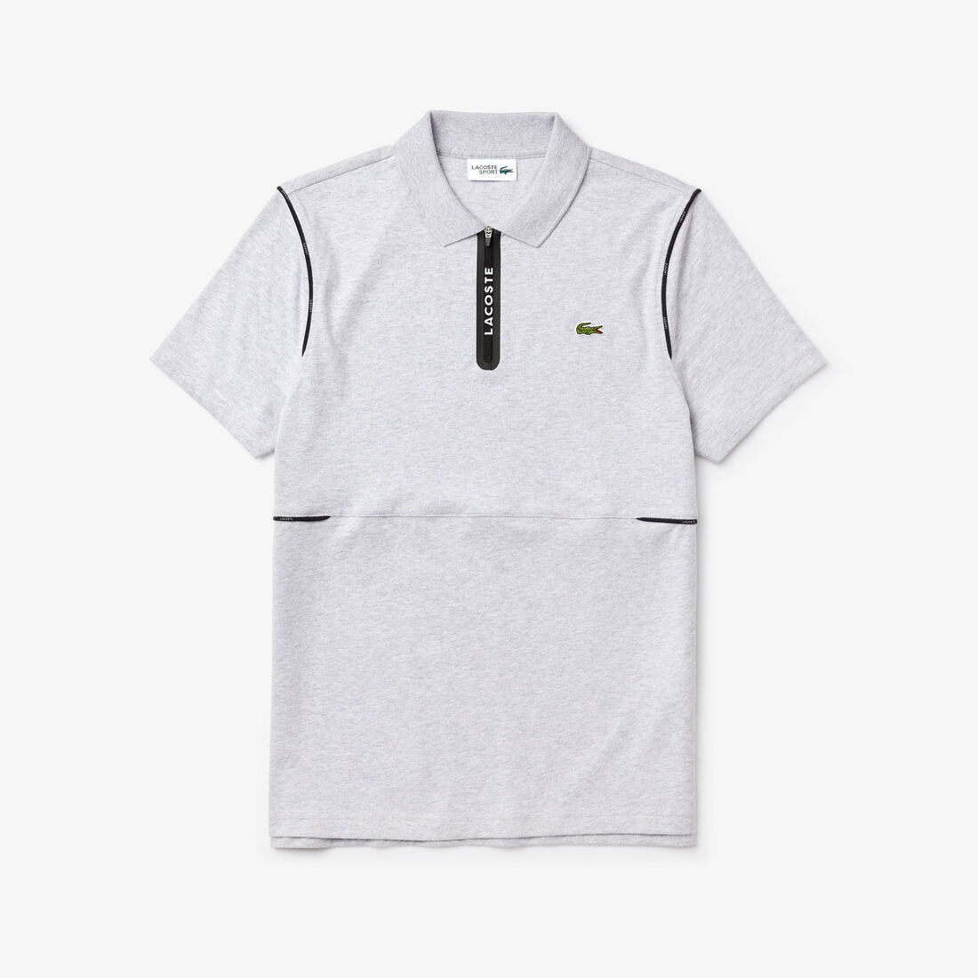 Men's Lacoste SPORT Ultra Soft Cotton Zip Polo Shirt Men's Lacoste SPORT Ultra Soft Cotton Zip Polo Shirt
