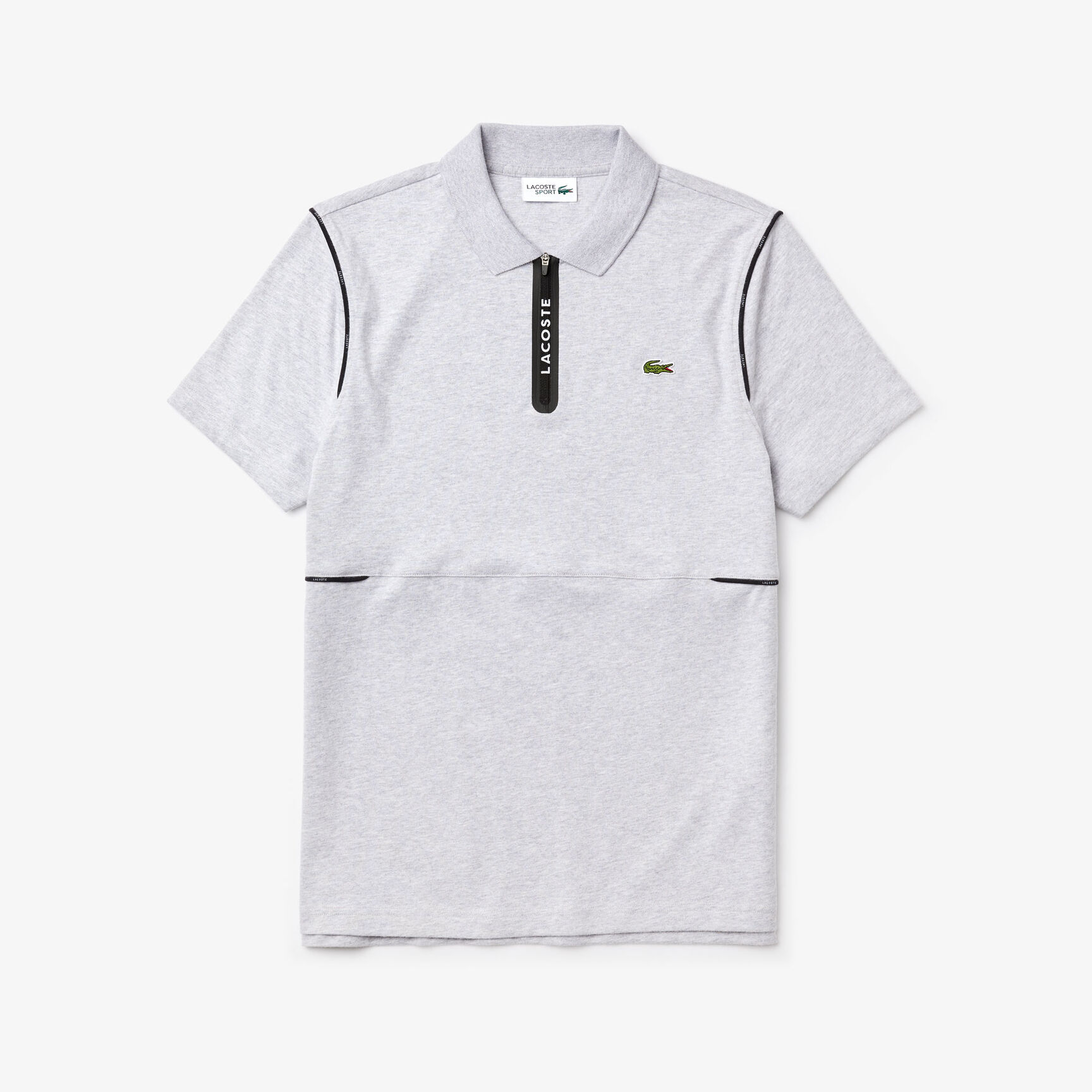 Men's Lacoste SPORT Ultra Soft Cotton Zip Polo Shirt Men's Lacoste SPORT Ultra Soft Cotton Zip Polo Shirt
