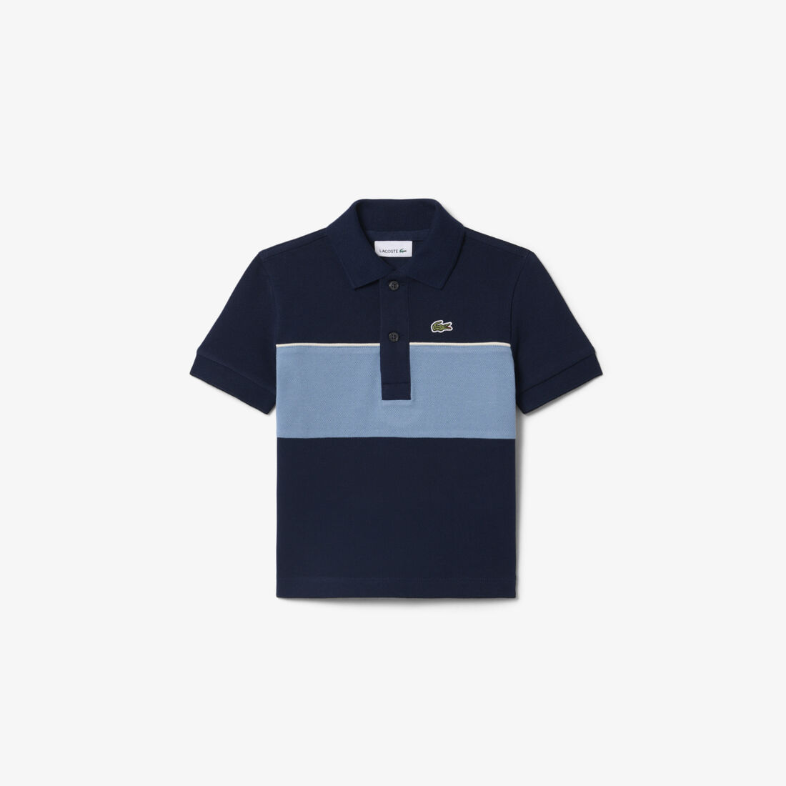 lacoste contrast band petit pique polo shirt