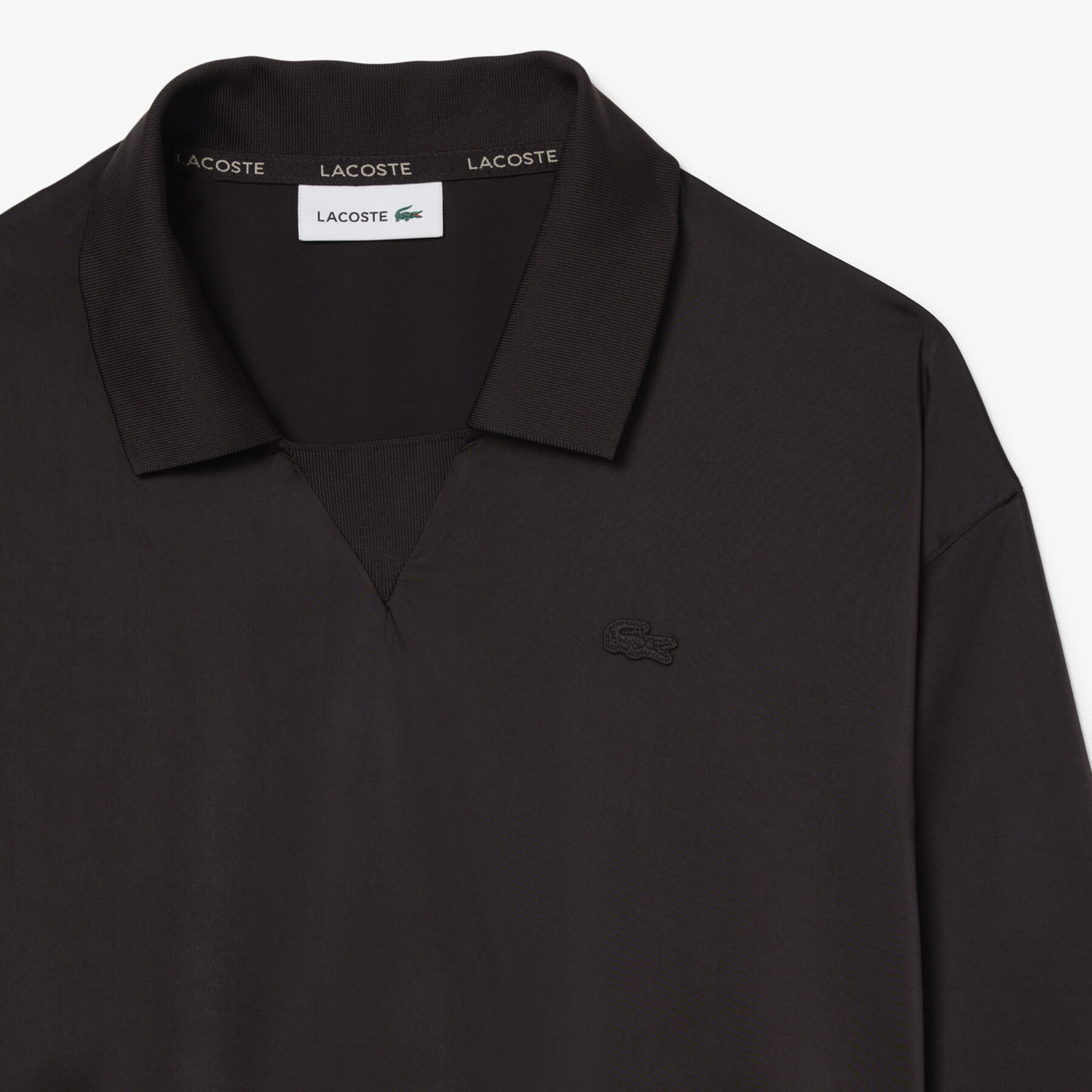 Relaxed Fit Satin Polo Shirt