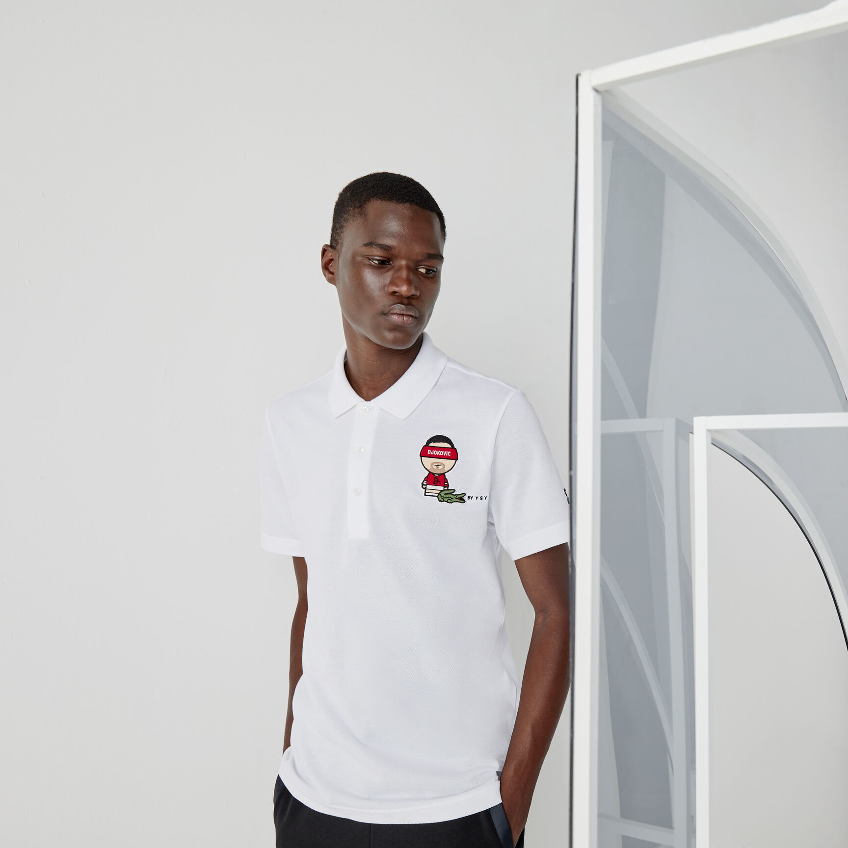 قميص بولو بيكيه القطن مجموعة Lacoste SPORT بالتعاون مع تصميم Youssef SY للرجال قميص بولو بيكيه القطن مجموعة Lacoste SPORT بالتعاون مع تصميم Youssef SY للرجال