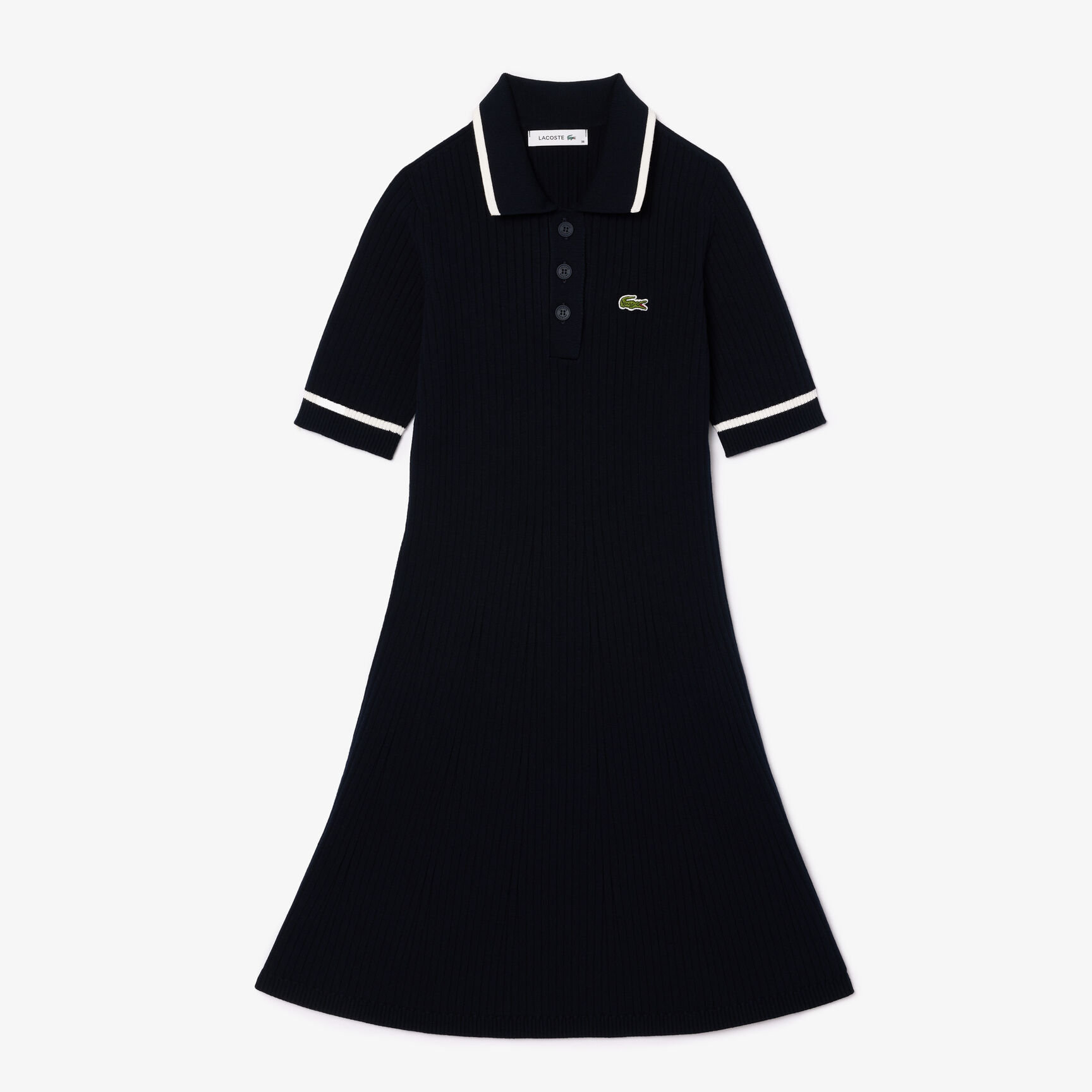 فستان بولو مضلع مسطح ثلاثي الأبعاد بدون خياطة