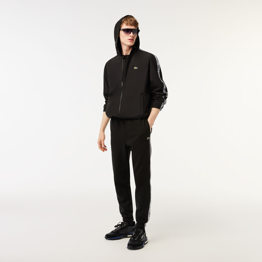 Men's Lacoste Short Recycled Polyester Track Jacket Men's Lacoste Short Recycled Polyester Track Jacket