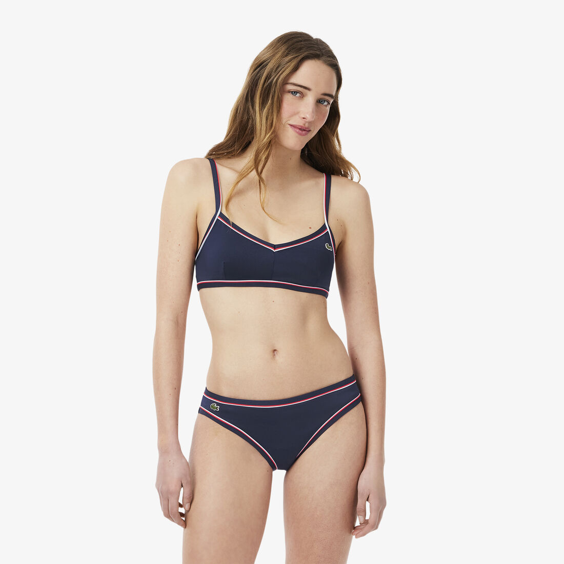Trim Accent Swim Top