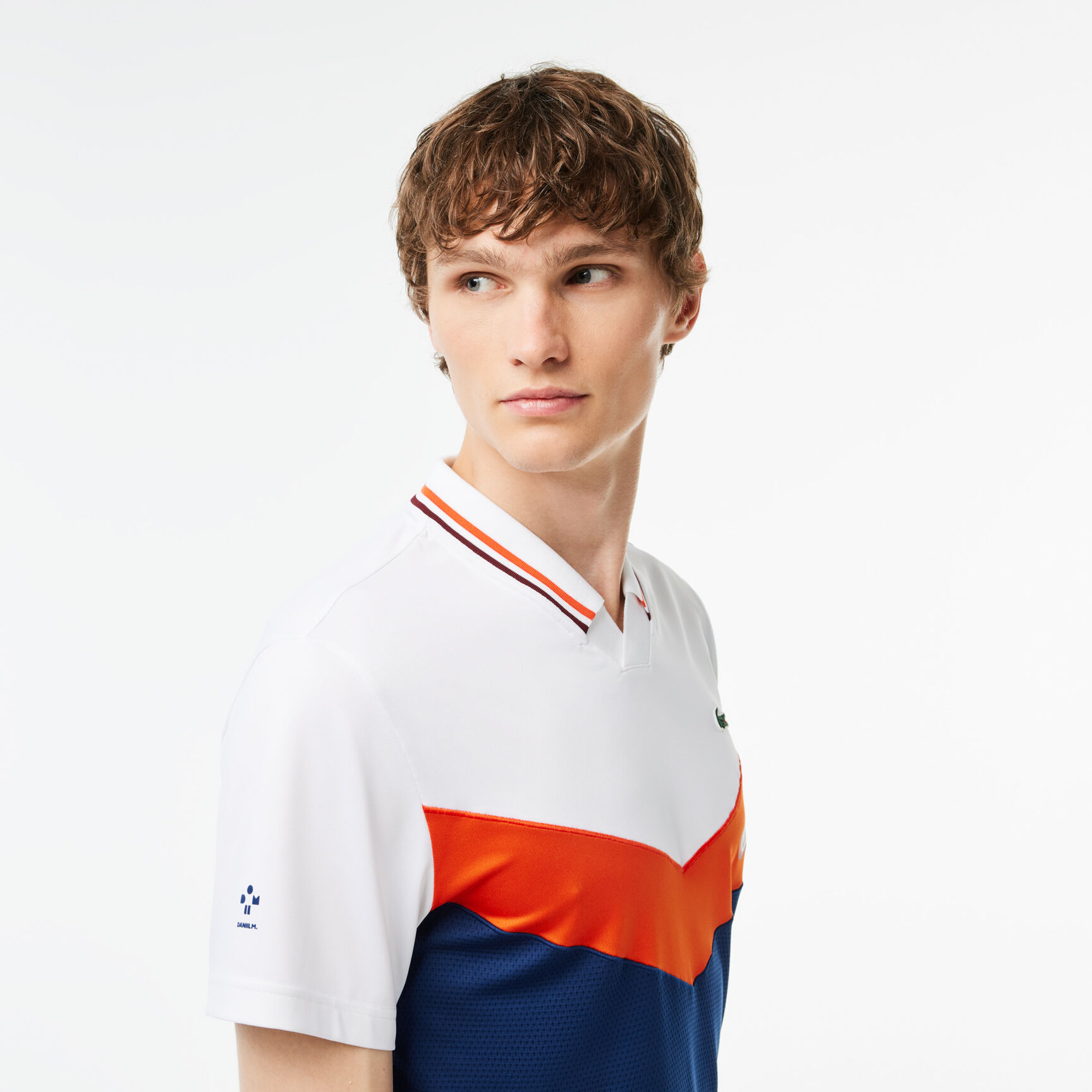 Slim Fit Lacoste Tennis x Daniil Medvedev Seamless Effect Polo Shirt