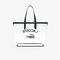 Large Anna Transparent Grained Tote lacoste large anna transparent grained tote
