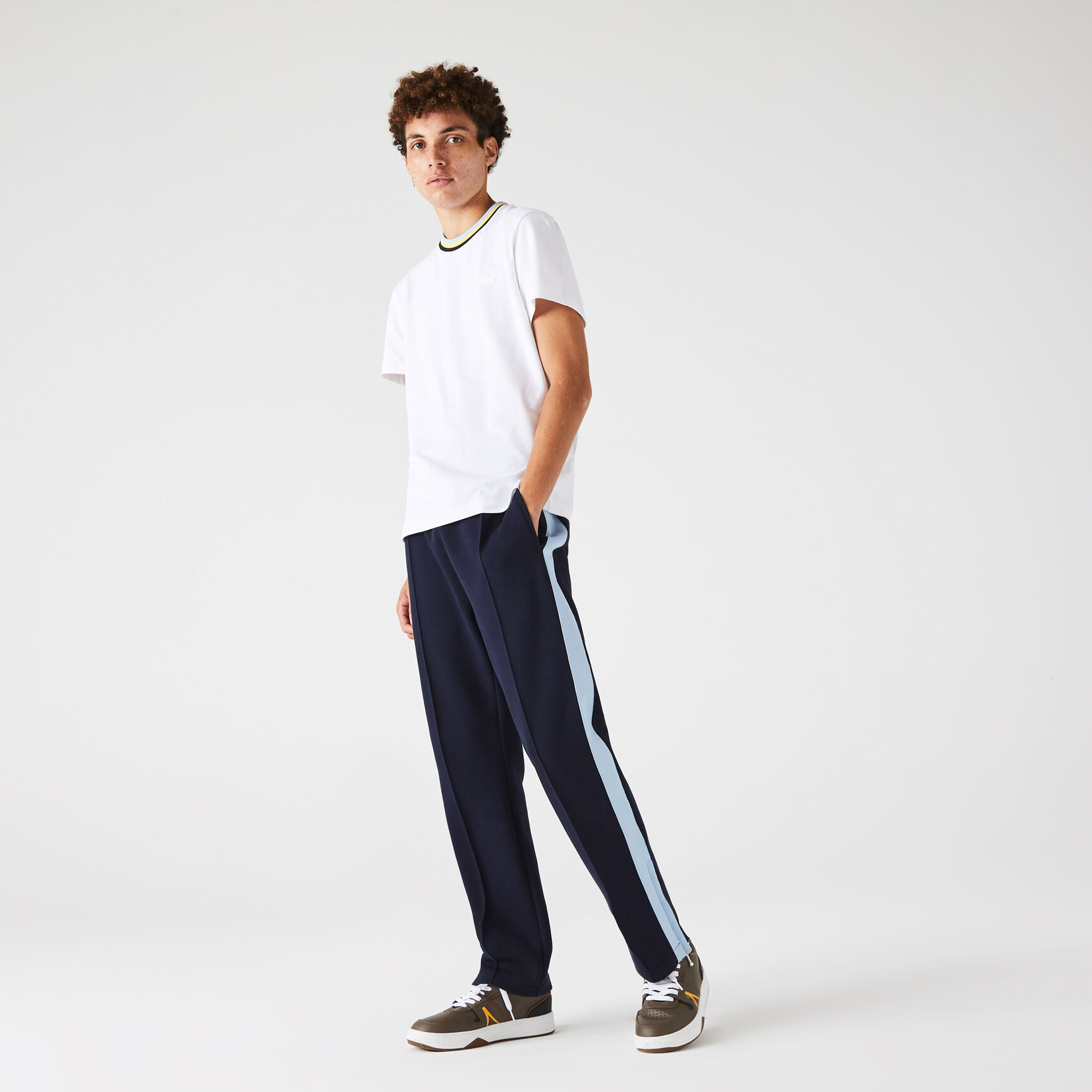 Men's Crew Neck Ultra-Light Breathable Pique T-shirt