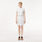 lacoste short pleated elastic waist skirt