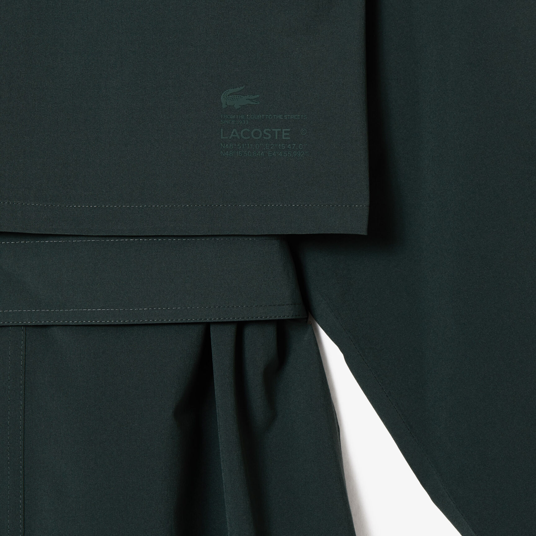 Women's Lacoste Two-Ply Pique Oversized Trench Coat