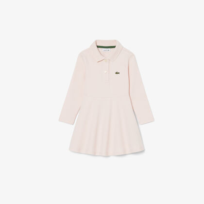 lacoste long sleeved stretch pique dress