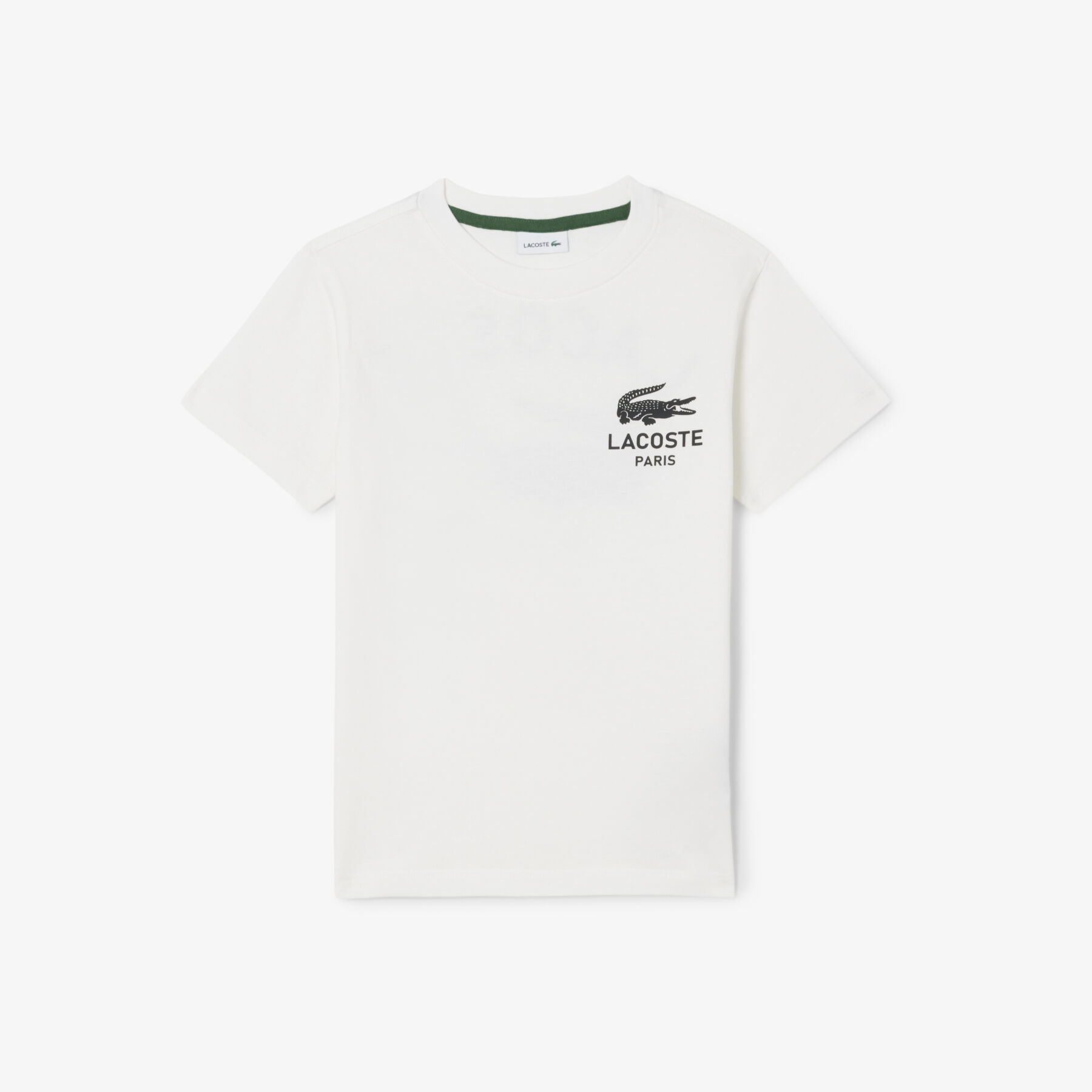lacoste print cotton t shirt