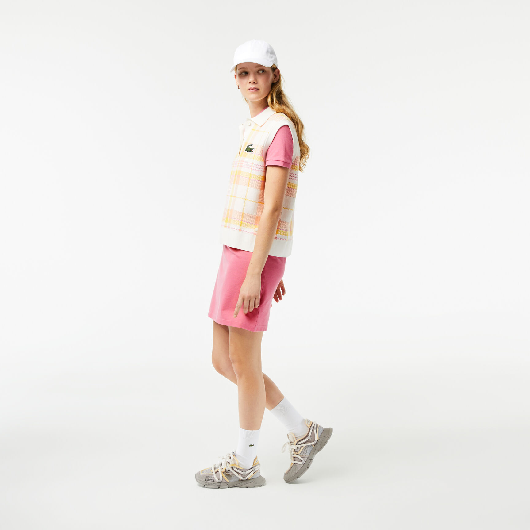 Women's Lacoste Pique Knit Polo Dress