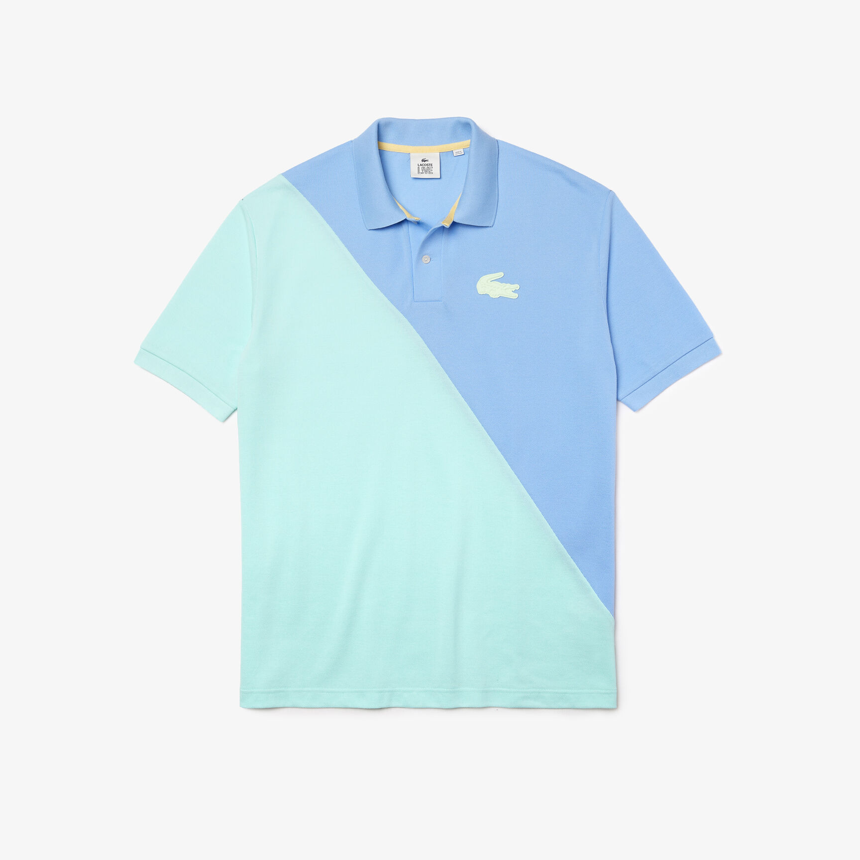 Unisex Lacoste LIVE Loose Fit Colorblock Cotton Piqu&eacute; Polo