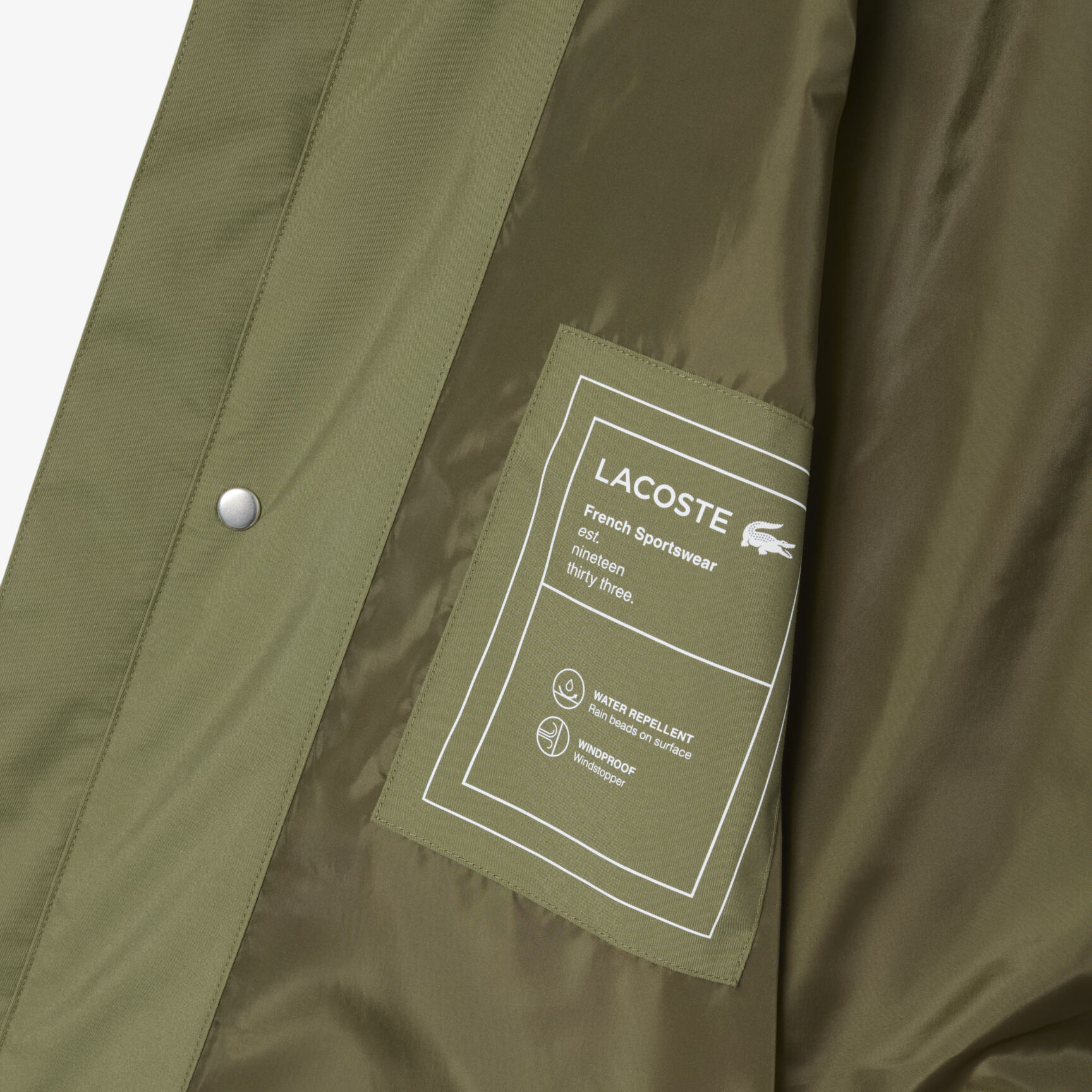 Mid-Length Water-Repellent Windbreaker Jacket Mid-Length Water-Repellent Windbreaker Jacket