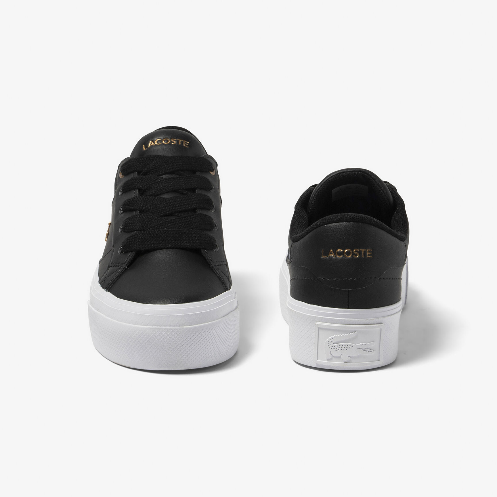 Women's Lacoste Ziane Platform Leather Trainers
