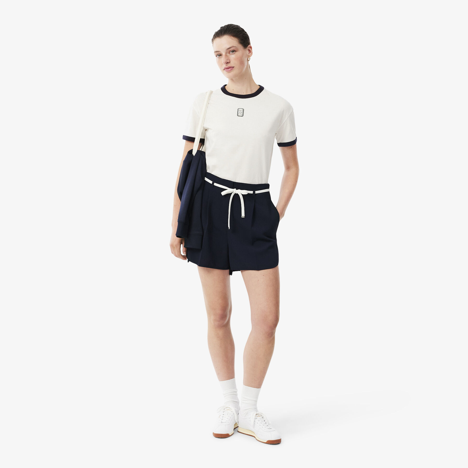 Embroidered Badge Jersey T-shirt