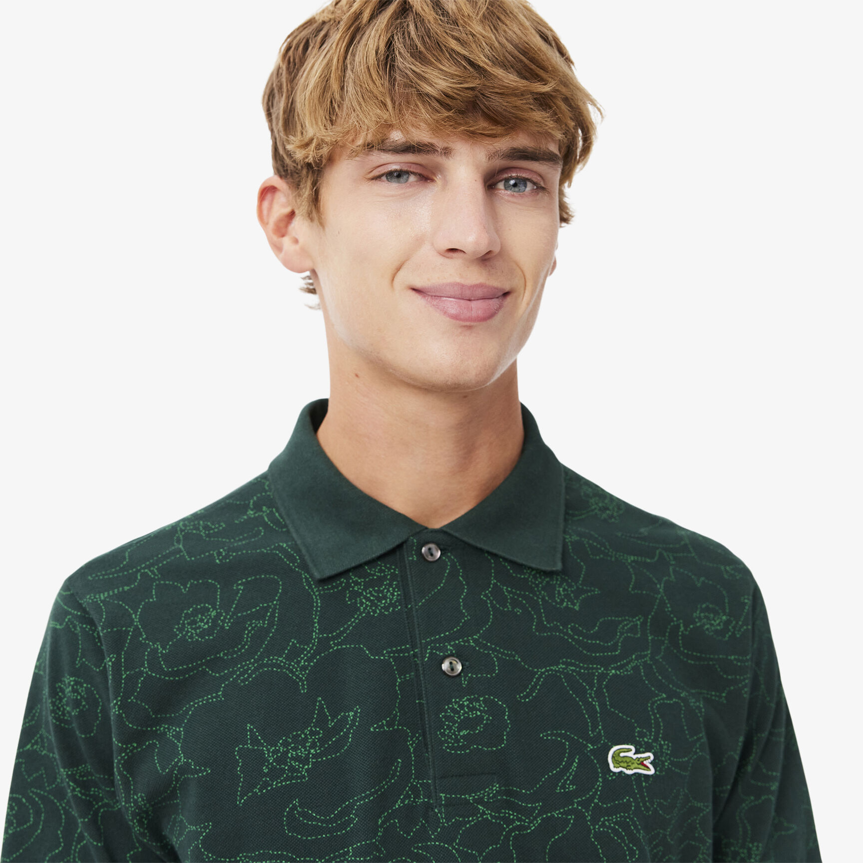Original L.12.12 Flower Print Polo Shirt