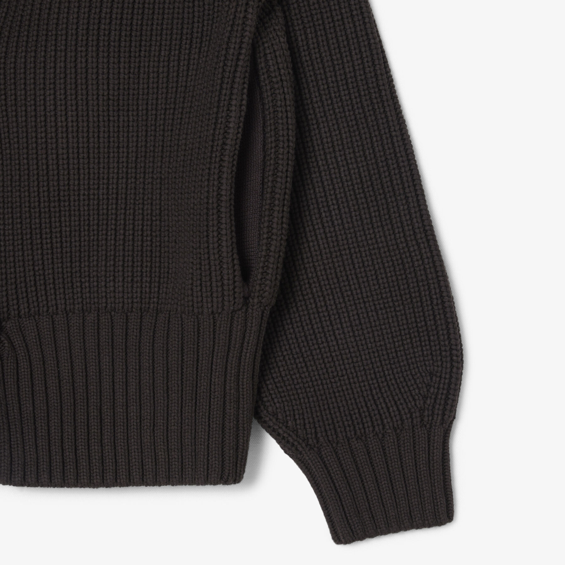 Zipped Cotton Badge Accent Sweater lacoste zipped cotton badge accent sweater