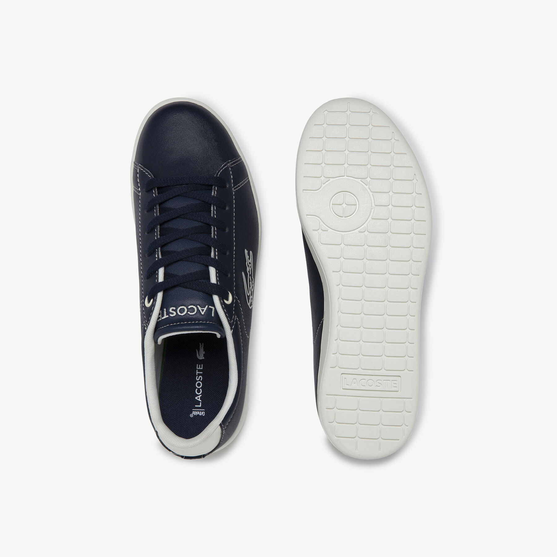 Juniors' Carnaby Evo Contrast-colour Lace-up Synthetic Sneakers lacoste juniors carnaby evo contrast colour lace up synthetic sneakers