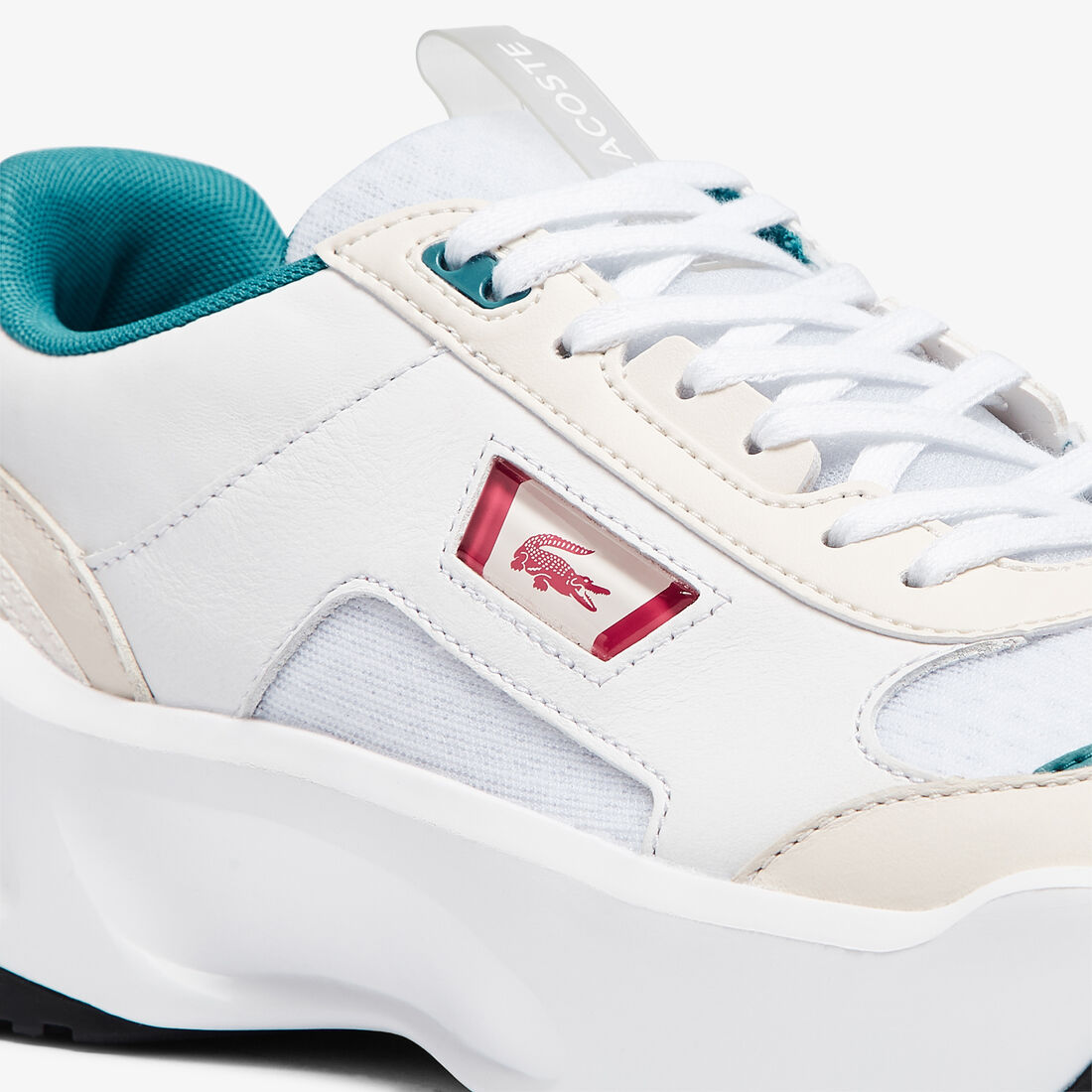 سنيكرز ايس ليفت جلد بتفاصيل ملونة للرجال سنيكرز ايس ليفت جلد بتفاصيل ملونة للرجال