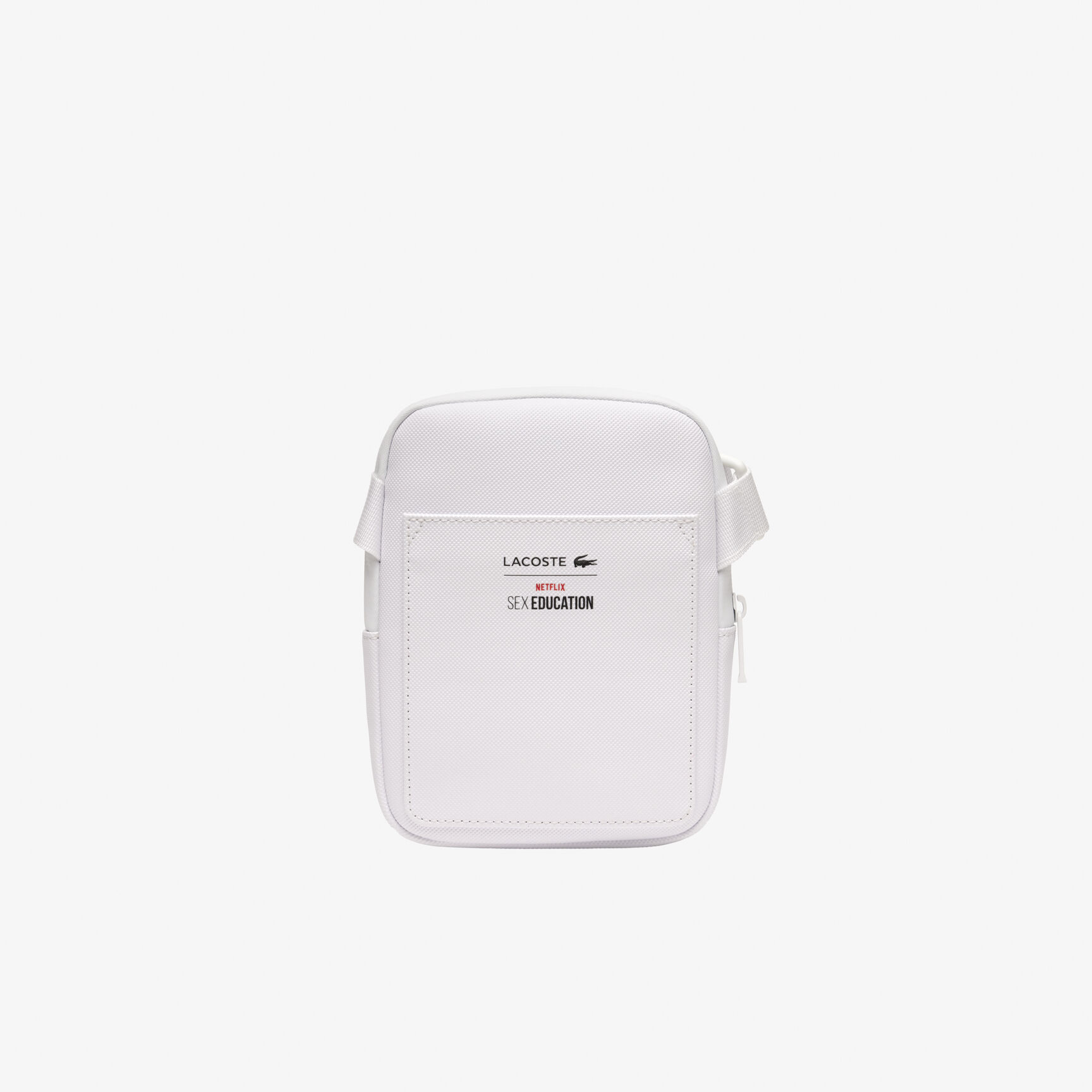 Men&rsquo;s Lacoste x Netflix Croc Print Shoulder Bag - Small