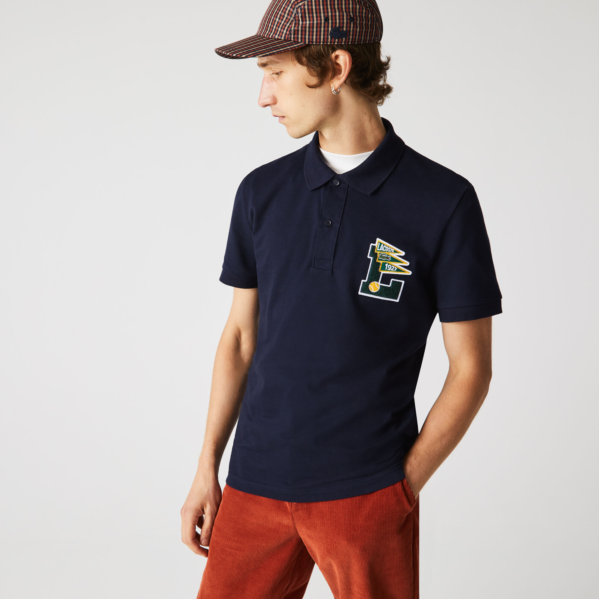 Buy Men s Lacoste Regular Fit L Badge Cotton Pique Polo Lacoste SA
