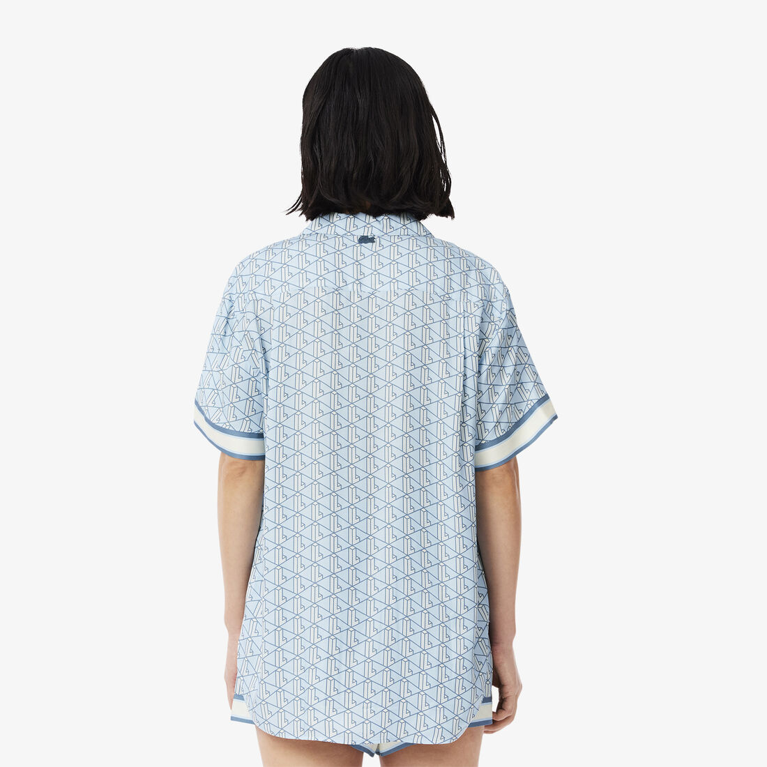 Oversized Monogram Print Shirt Oversized Monogram Print Shirt