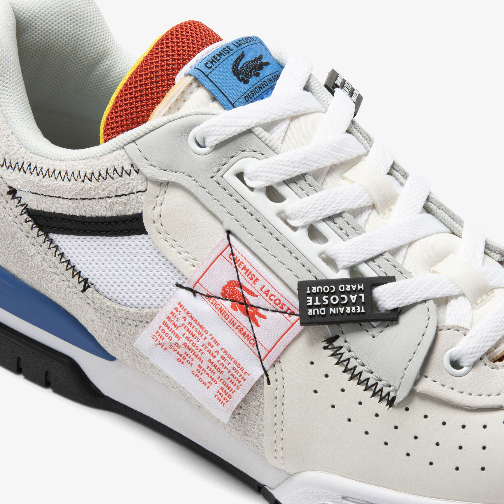 سنيكرز لاكوست M89 جلد بثلاثة ألوان للرجال سنيكرز لاكوست M89 جلد بثلاثة ألوان للرجال