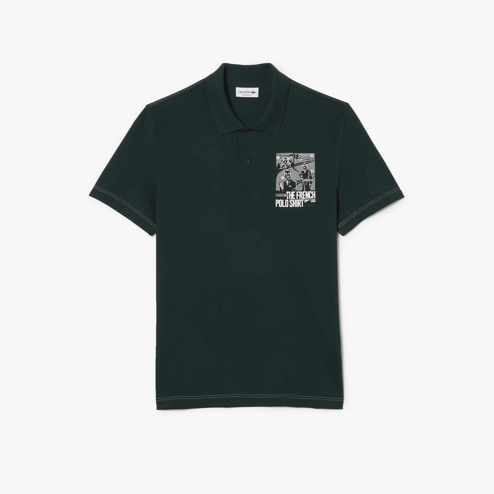 Back and Front Print Lacoste Movement Polo Shirt Back and Front Print Lacoste Movement Polo Shirt