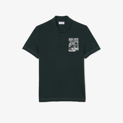 Back And Front Print Lacoste Movement Polo Shirt