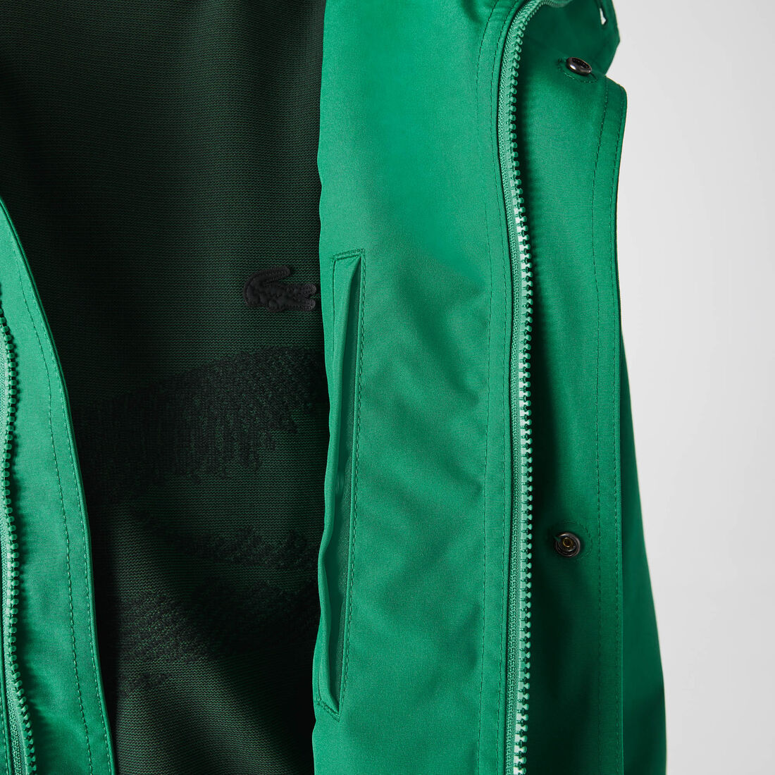 جاكيت باركا قصير مزيج قطن مقاوم للماء بغطاء رأس للرجال جاكيت باركا قصير مزيج قطن مقاوم للماء بغطاء رأس للرجال