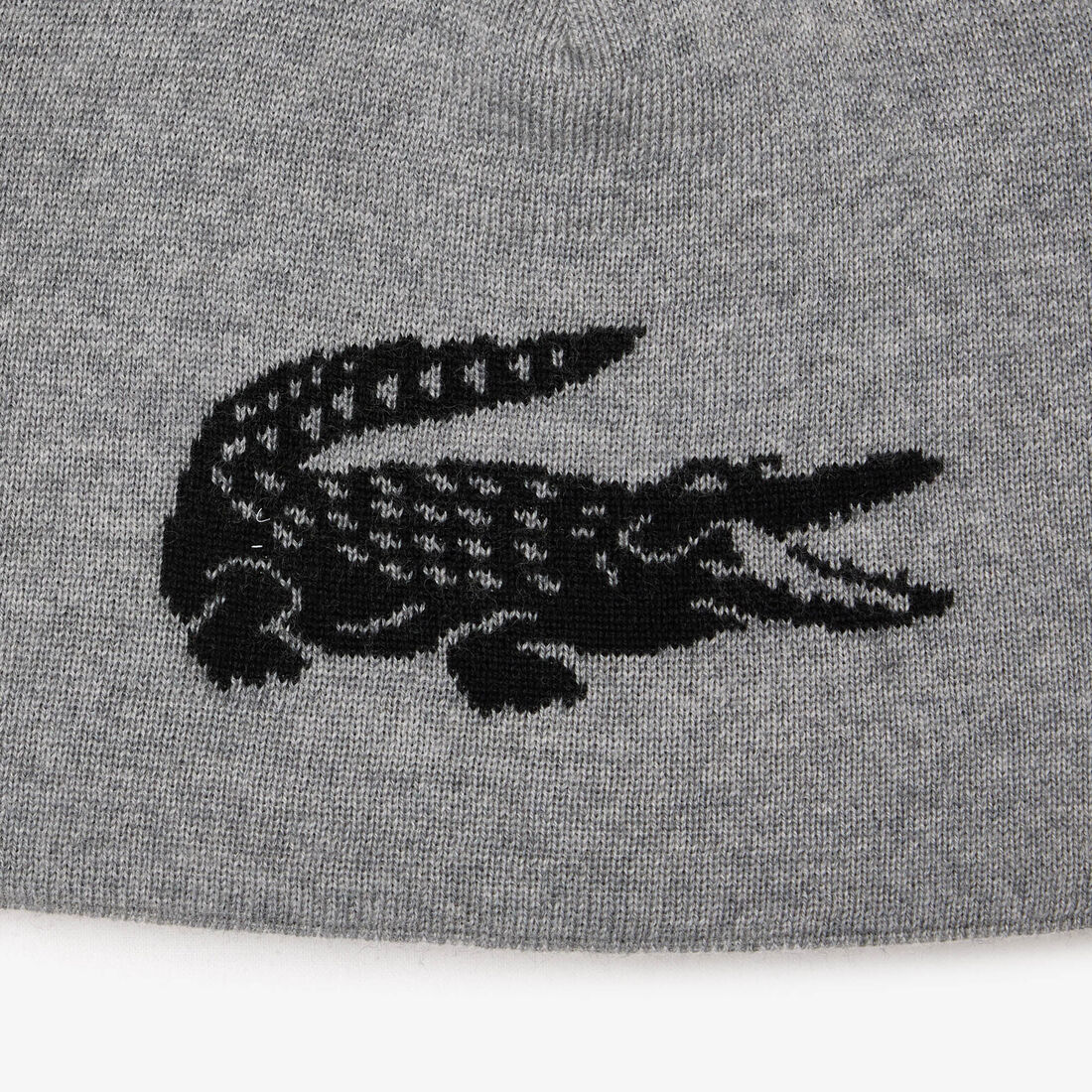 Unisex Lacoste Contrast Crocodile Reversible Beanie Unisex Lacoste Contrast Crocodile Reversible Beanie