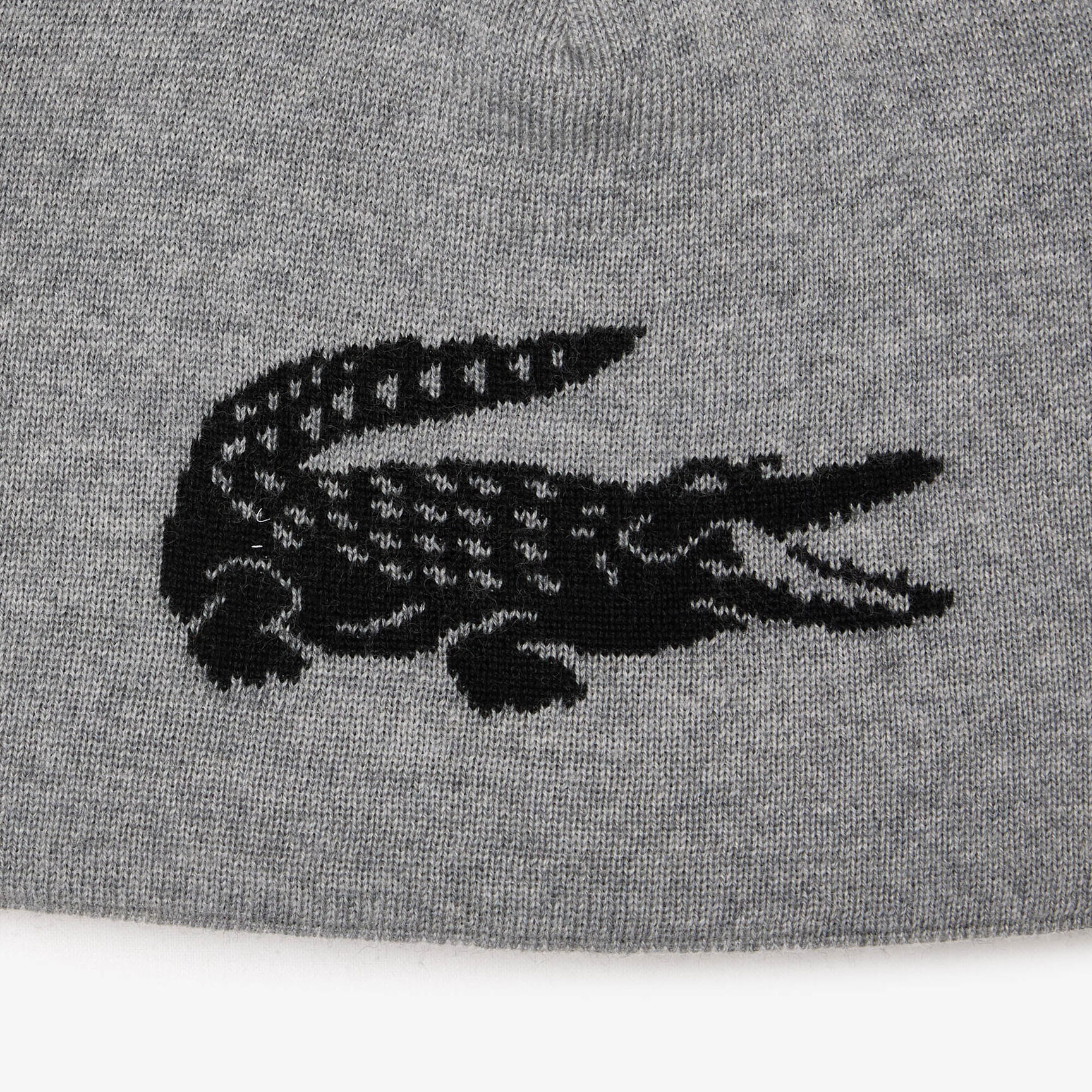 Unisex Lacoste Contrast Crocodile Reversible Beanie Unisex Lacoste Contrast Crocodile Reversible Beanie
