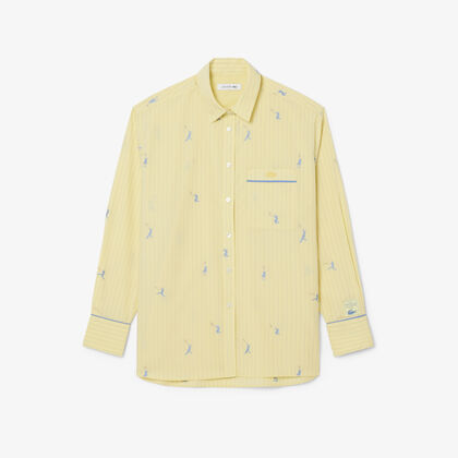 قميص واسع بنقوش جاكار