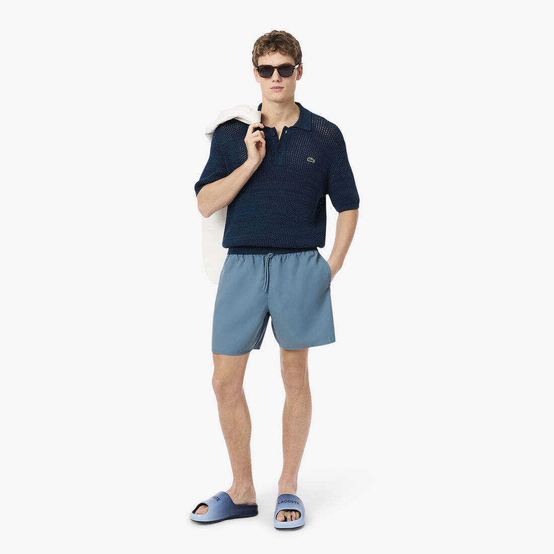 Mid Length Monochrome Swim Trunks Mid Length Monochrome Swim Trunks