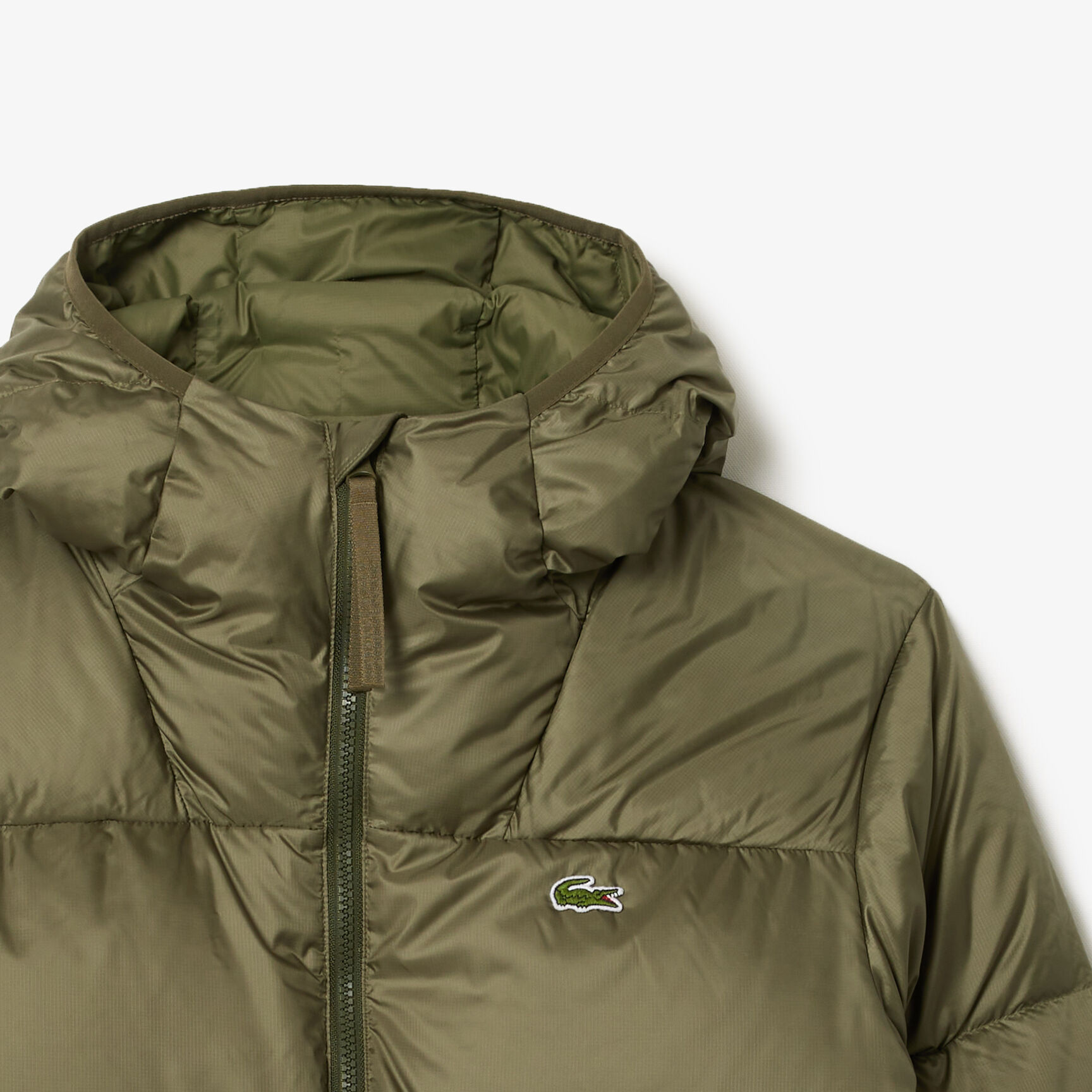 Water-Repellent Hooded Down Jacket
