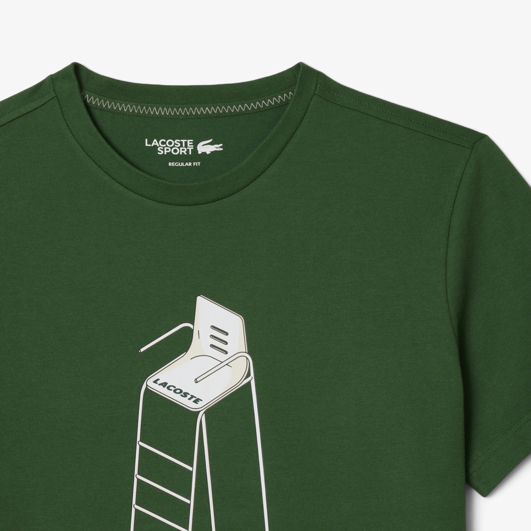 lacoste tennis heritage print t shirt