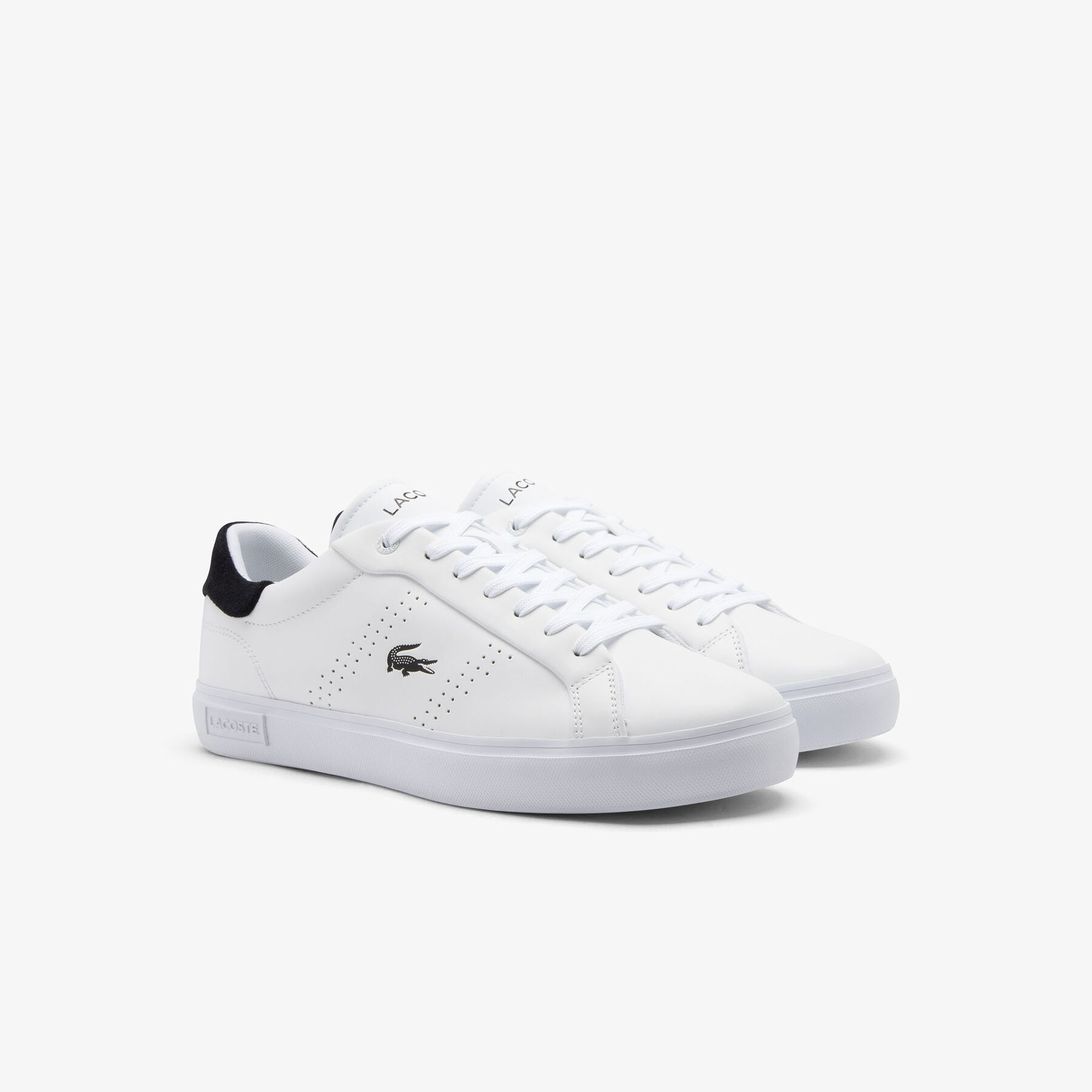 lacoste men s powercourt 2 0 leather sneakers