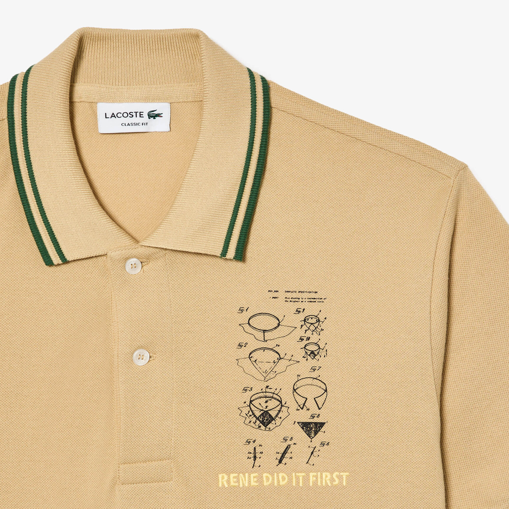 قميص بولو L.12.12 أصلي من القطن المطرز قميص بولو L.12.12 أصلي من القطن المطرز