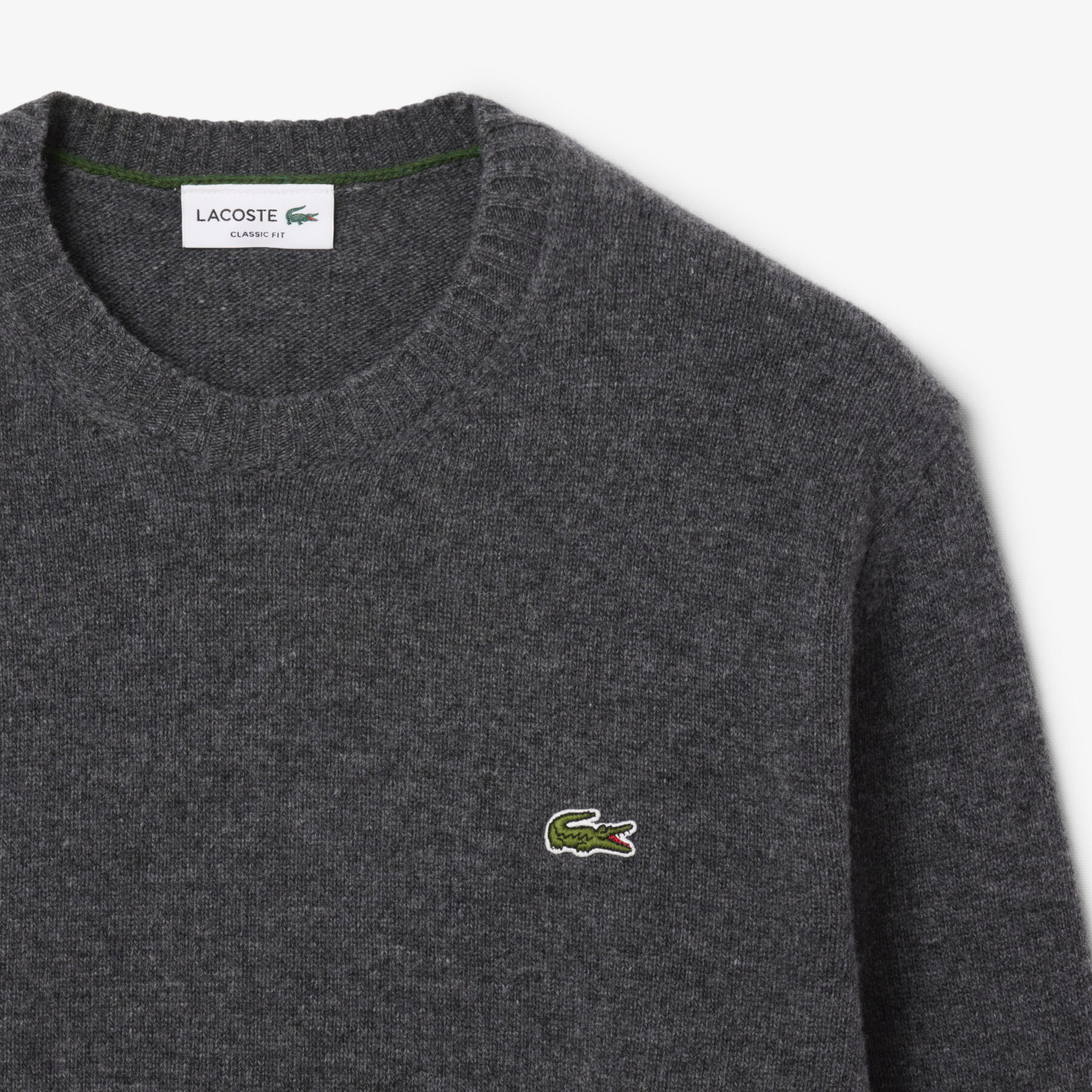 Wool Crew Neck Sweater lacoste wool crew neck sweater