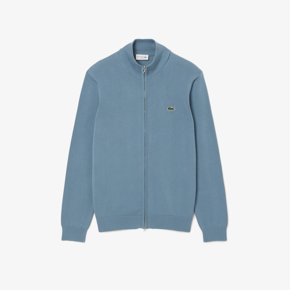 Zipped High Neck Cotton Sweater Zipped High Neck Cotton Sweater