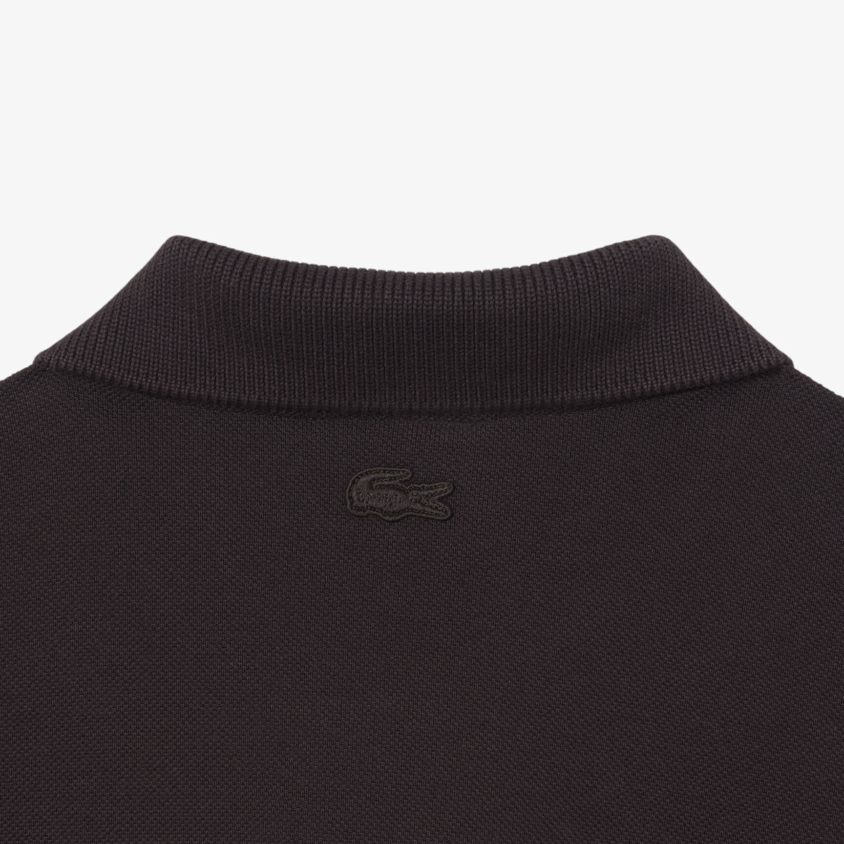 Classic Fit Badge Accent Pique Polo Shirt