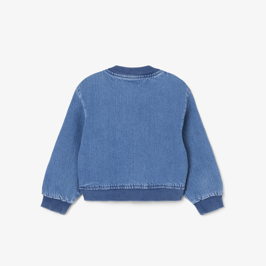 Padded Badge Accent Denim Bomber Jacket lacoste padded badge accent denim bomber jacket