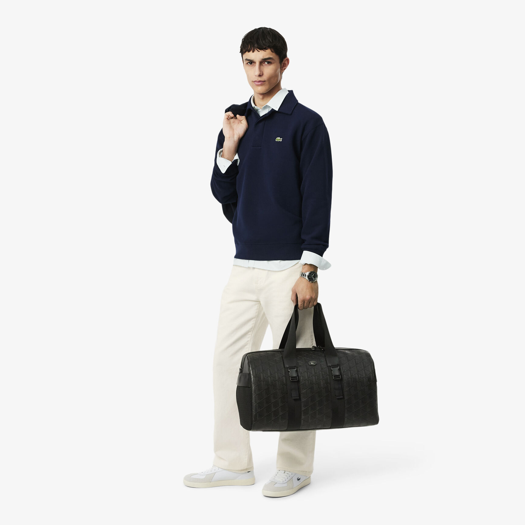 Large Monogram Leather Weekend Bag