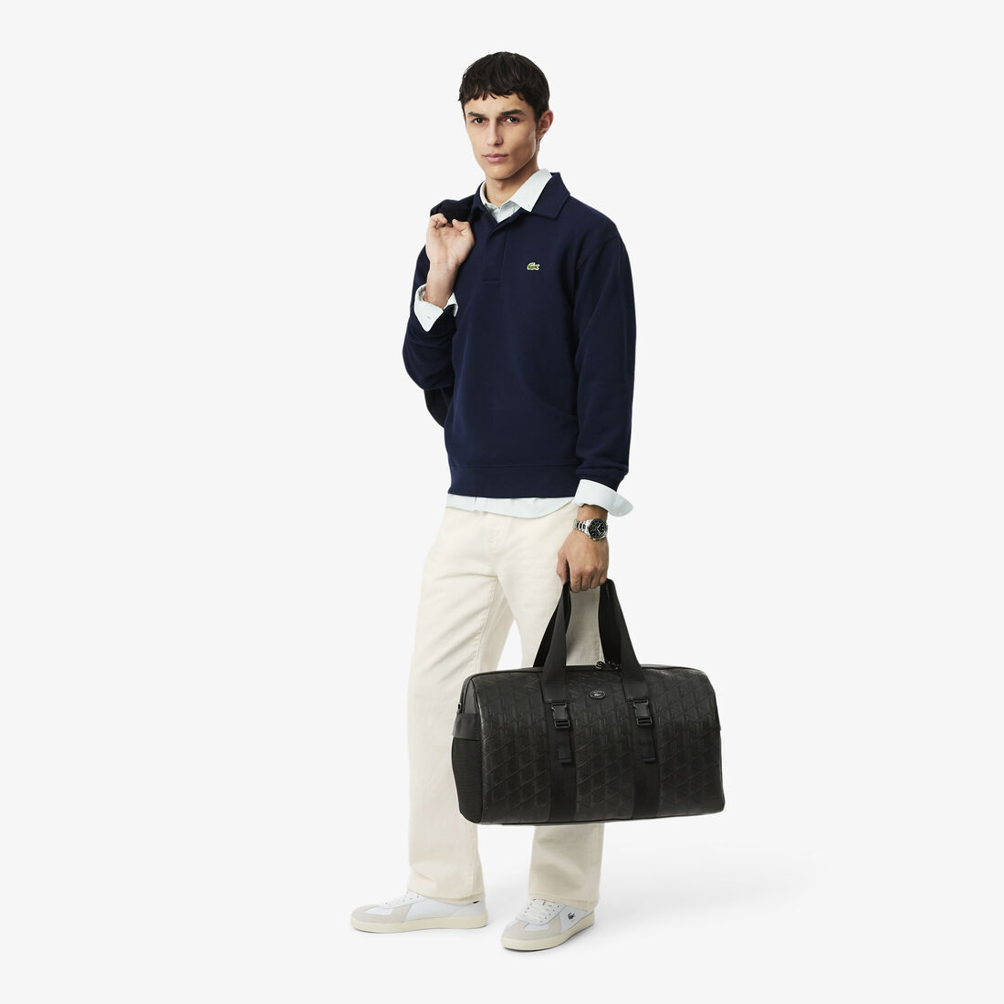 Large Monogram Leather Weekend Bag Large Monogram Leather Weekend Bag