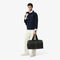 Large Monogram Leather Weekend Bag lacoste large monogram leather weekend bag