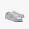 lacoste women s carnaby evo satin and leather trainers