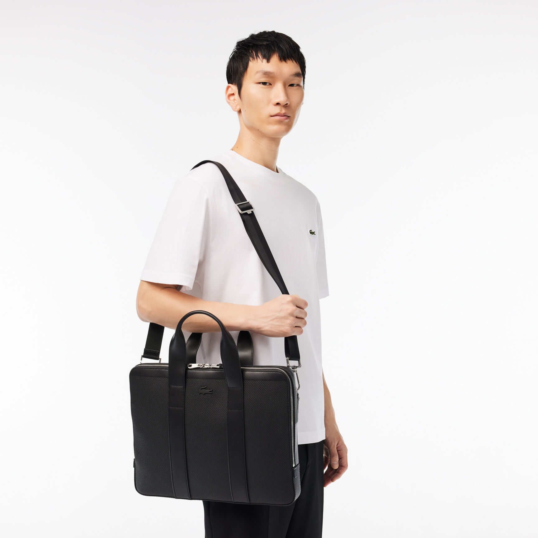 Men's Chantaco Pique Leather Extra Slim Computer Bag Men's Chantaco Pique Leather Extra Slim Computer Bag